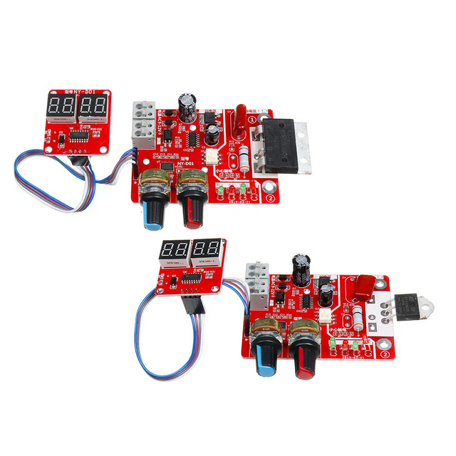 Digital Spot Welder Control Board with Adjustable Time Current Microcontroller DIY Welder Controller Board with LED Display