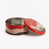 Vente en gros Boîte d'emballage pour gâteau de Noël Cracker Chocolat de luxe Boîte en métal noir et or pour l'emballage du caviar Boîte en fer blanc pour biscuits