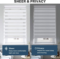 Stores verticaux manuels modernes Zebra avec ressort intégré, occultants jour et nuit, en tissu polyester imperméable pour hôtels et bureaux