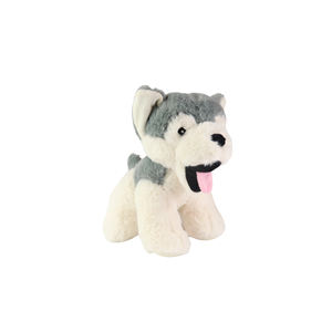 12 Inch Gray Husky Anime Plush Modern Super Soft <b>Polyester</b> PP Cotton <b>Fill</b> Weighted Gifts NYFY-1236 MOQ 5/10 - Product Image 1