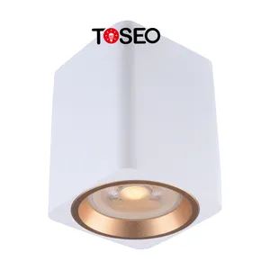 Modern Ceiling Light Square Pure Aluminium Down Lights LED GU10 Surface Mounted Spot Light Fixture