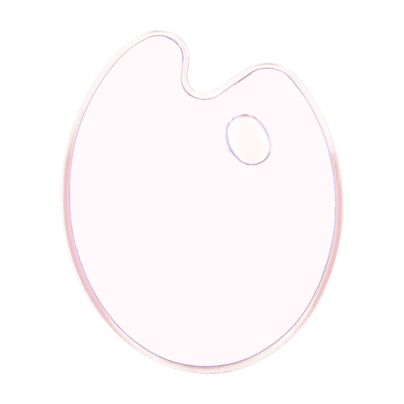 Палитра акриловых красок с отверстием для большого пальца, прозрачный лоток для краски, Легкая очистка, антипригарный художественный поддон для масляных, акварельных красок