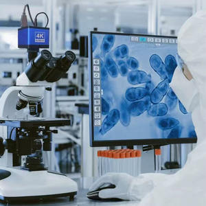 SCIENTIFIC RESEARCH INDUSTRIAL LAB ALL 4K Mono <span class=keywords><strong>Biological</strong></span> Trinocular <span class=keywords><strong>Microscope</strong></span>ビデオ録画測定用顕微鏡カメラ - Product Image 4