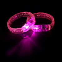 Bracelet LED lumineux étanche à piles pour mariage, fête, bar, festival de musique, concert