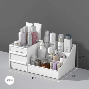 Factory Wholesale Injection-Molded Rectangle PP Material Eco-Friendly Multifunction <b>Makeup</b> Organizer Case Desktop <b>Storage</b> - Product Image 2