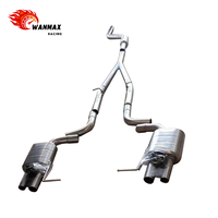 Système d'échappement Catback Performance avec doubles silencieux pour BMW F10 F11 520i 528i N20 2.0T en acier inoxydable à quatre sorties 2011-2016