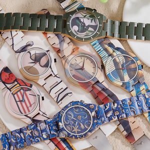 El yapımı klasik kuvars ahşap izle işaretçi arama ekran ile özel Logo OEM marka düşük adedi Dropshipping toptan - Product Image 2