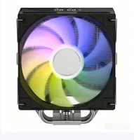 ARGB CPU Air Cooler 5 Heat Pipes Digital Display PC Radiator Single Tower Desktop Computer CPU Cooling Fan Hydro Bearing