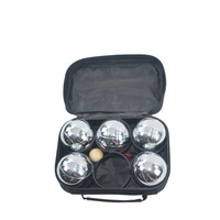 Jeu de Boules en Métal avec 6 Ballen Boccia Petanque