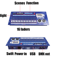 Kingkong 256A Console de Mixage Professionnelle pour Éclairage Scénique, Contrôleur DMX 512 à Faisceau Rouge, Programmes Intégrés, Projecteur LED Par à Faisceau Mobile