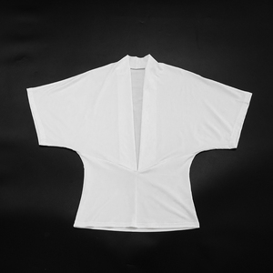 Viviblook C26TP239 Camiseta de Verano para Mujer, Nueva, de Color Sólido, Informal, con Cuello en V Profundo y Diseño de Empalmes - Product Image 6