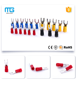 Cách Điện Fork Spade Kết Nối Dây U Loại Điện Đồng Thau Uốn Thiết Bị Đầu Cuối Lug - Product Image 6