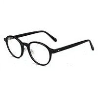 MS 26007 Lunettes en acétate transfrontalières Nouvelle Arrivée Monture Ronde Pleine Monture Hommes Femmes Style Minimaliste Verres AC Premium