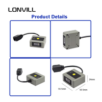 Module Scanner SDK PDF417 Optique Double LONVILL à Large Plage de Température, Faible Consommation 5V 160mA, avec Fonction AutoWake pour Portiques de Billetterie