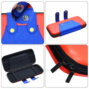 Nintendo <b>Switch</b> Carrying <b>Case</b> Hard Shell Overalls Design Red Blue Storage Bag For Console Accessory Protection - Product Image 4