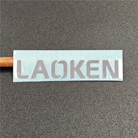 Autocollants en métal fin plaqué nickel, étiquettes argentées 3D, lettres étanches personnalisées avec logo d'usine BOTU