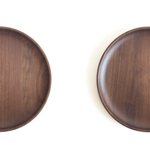 Japanese Style Black Walnut Wood <b>Tray</b> Round Solid Wood Serving <b>Tray</b> For Home Coffee <b>Tea</b> Snack Plate Customizable Pattern - Product Image 4