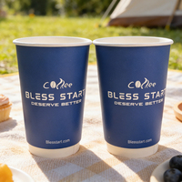Gobelets en papier jetables à double paroi de 90-12 oz – Solution premium pour les chaînes de thé au lait et de café à emporter avec option de logo personnalisé