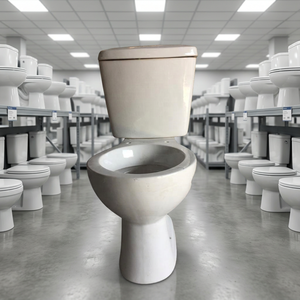 WC à chasse lente de style occidental à prix abordable, de haute qualité, en céramique, deux pièces, avec couvercle de siège - Product Image 4