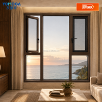Ventana Francesa de Aluminio y Vidrio de Diseño OEM ODM de Yomoga para Proyectos de Renovación de Salas de Estar y Villas