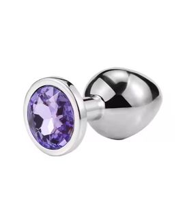 14 цветов с 5 размерам, Анальная пробка, анальная пробка для взрослых, Sm, металлический лист, драгоценный камень, Анальная пробка для женщин и мужчин, товары для секса - Product Image 5