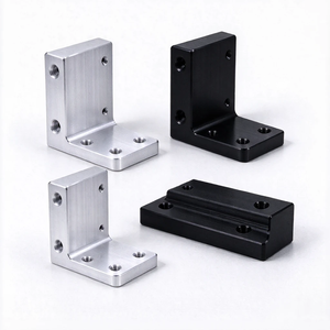 Support en L en aluminium anodisé, usiné sur mesure par CNC, pour fixation d'angle droit, destiné aux équipements de machine et aux équipements industriels - Product Image 5