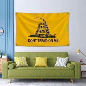 ธงผ้าโพลีเอสเตอร์ 100D คุณภาพพรีเมียม ขนาด 3x5 ฟุต (90x150 ซม.) ขายส่ง ธง "อย่าเหยียบฉัน" - Product Image 6