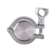 Collier de serrage réglable CNJS en acier inoxydable hygiénique SS 304 pour tube trèfle à simple broche TC 3A pour brassage de bière