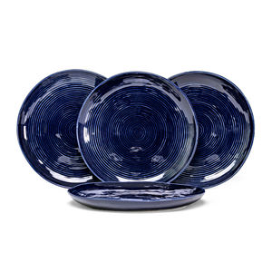 Nuevo estilo hecho en fábrica, mejor venta de plato de cerámica, plato redondo de 4 platos, platos de gres, cuencos con juego de vajilla para el hogar - Product Image 3