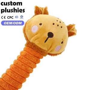 Jouet pour chien en peluche longue en forme d'animal avec papier froissé, interactif, pour tirer la corde, en promotion - Product Image 3