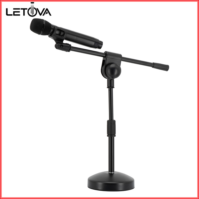 Mj-209 Hot Sale Microphone Parts Table Mic Stand Adjustable Height Desktop Microphone Stand Mic Table Stand