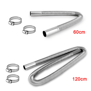Tubo de Escape de Acero Inoxidable de 60 cm y 120 cm, Piezas Automotrices Universales para Automóviles - Product Image 3