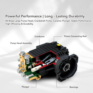 Hidrolavadora Industrial de Alta Presión de 3625 PSI, 25 MPa, 3600 RPM, para Exteriores, para Contenedores de Basura - Product Image 3
