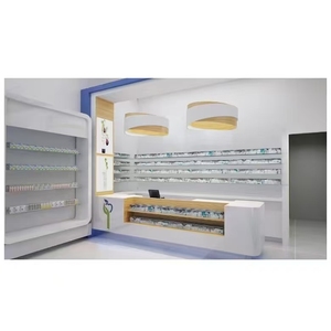 Vitrine de présentation pour bijouterie, en verre, avec étagères en métal et bois, pour colliers, boucles d'oreilles, bagues - Product Image 6