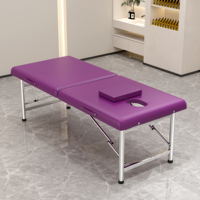 Mobilier de salon de beauté : Table de massage SPA portable, Lit de lavage pour salon de coiffure, Chaise de lavage pour salon de coiffure, Lits de soin visage pour salon de coiffure