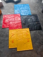Reazone RZTM Grand Tapis de Tamponnage en PU pour Béton, Motif Bloc Hexagonal Texturé, Haute Résistance, Usage Extérieur, pour Pavés et Grandes Surfaces