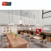 Design d'intérieur moderne pour café, vitrine en verre, armoires de décoration, mobilier de bar, comptoir de café