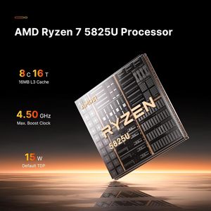 Mini PC de bureau BOSGAME P4 Plus DDR4 PCIe SSD double LAN 2.5G Wi-Fi 6E pour jeux, bureau et conception, AMD <span class=keywords><strong>Ryzen</strong></span> <span class=keywords><strong>7</strong></span> <span class=keywords><strong>5825U</strong></span> - Product Image 4