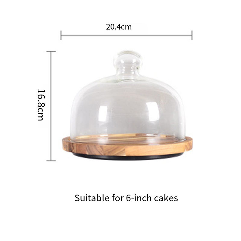 Clair + bois d'acacia 6 pouces