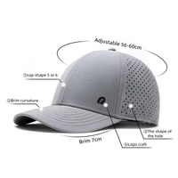 Gorra de Béisbol Personalizada de 5 y 6 Paneles para Golf, Corte Láser, Impermeable y Transpirable con Etiqueta de Goma, Certificación BSCI