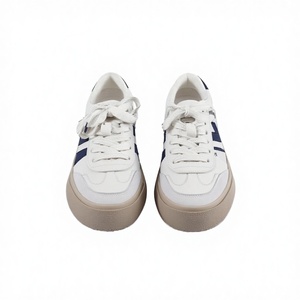 ISPORTE Baskets basses décontractées et sportives pour femme, à lacets, en toile, avec semelle extérieure en caoutchouc antidérapante et semelle intermédiaire en EVA, style plat et tendance - Product Image 2