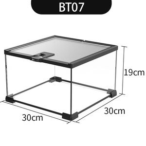 Cage en <span class=keywords><strong>verre</strong></span> pour animaux de compagnie, aquarium, tortue, lézard, reptile, aménagement paysager - Product Image 4