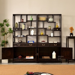 Redwood Ziguang Sandalwood Ming and Qing Classical Jiangsu <b>Antique</b> Tea Rack Display Cabinet Storage Shelf Bogu <b>Frame</b> Sand - Product Image 2