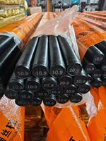 Tige filetée universelle en acier au carbone zingué blanc M6 à M24 pour travaux de fixation de plafonds suspendus et de grilles