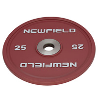 Le poids calibré par fonte de gymnase plaque la surface électrostatique de revêtement de poudre 20kg