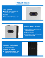 Système de stockage d'énergie solaire tout-en-un 10-20 kW 8,2 kWh avec batterie LiFePO4, chargeur MPPT 120A, alimentation de secours hybride pour réseau et situations d'urgence