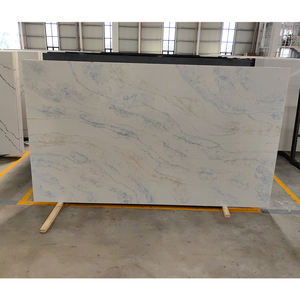 TMZ ODM/OEM Haute Qualité 6030 Grande dalle décorative en quartz, surface polie artificielle blanche, pour revêtement mural et de sol d'hôtel moderne - Product Image 3