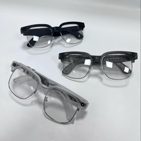 Lunettes intelligentes IA avec caméra 8MP, vidéo 1080P, commande vocale, transfert Wi-Fi, batterie 290mAh, charge magnétique