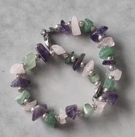 Nouvelle Mode En Gros Personnalisé Pierre Naturelle Perles Malachite Brésil Amazonite À Facettes Rondelle Charme Bracelet pour Femmes Cadeaux