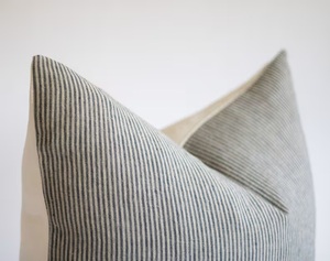 Wabi Sabi Simple Modern Neutral Gray Solid Linen Pillow <b>Cover</b> Minimalist Accent Throw Pillows <b>for</b> Home Hotel or Hospital Use - Product Image 3